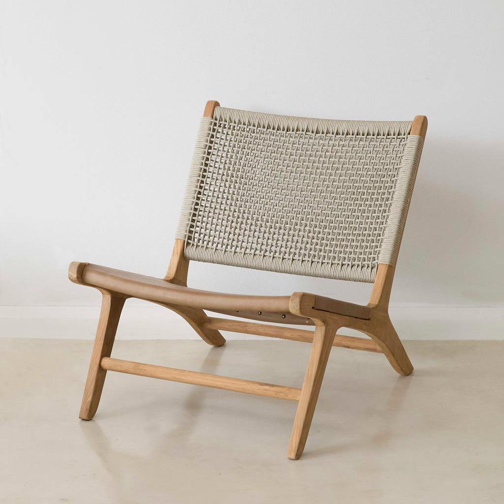 Montauk Rope & Leather Occasional Chair