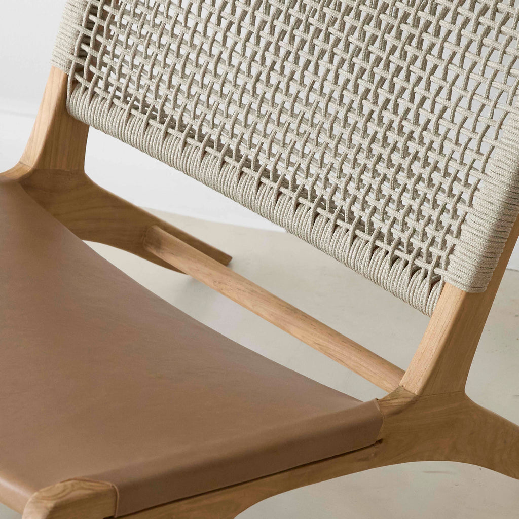 Montauk Rope & Leather Occasional Chair