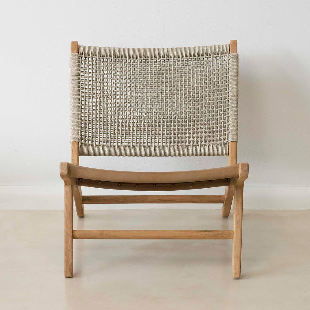 Montauk Rope & Leather Occasional Chair