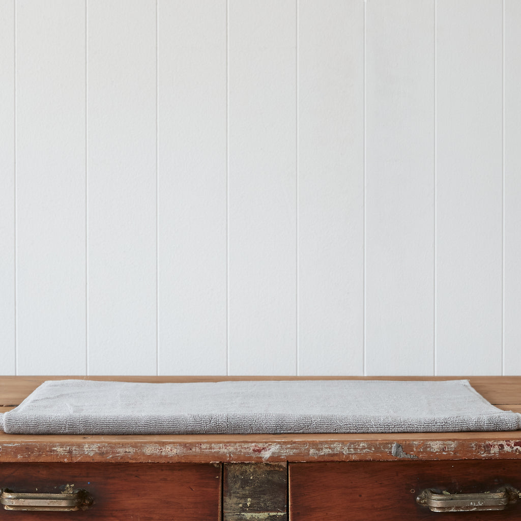 Plush Cool Grey Bath Mat