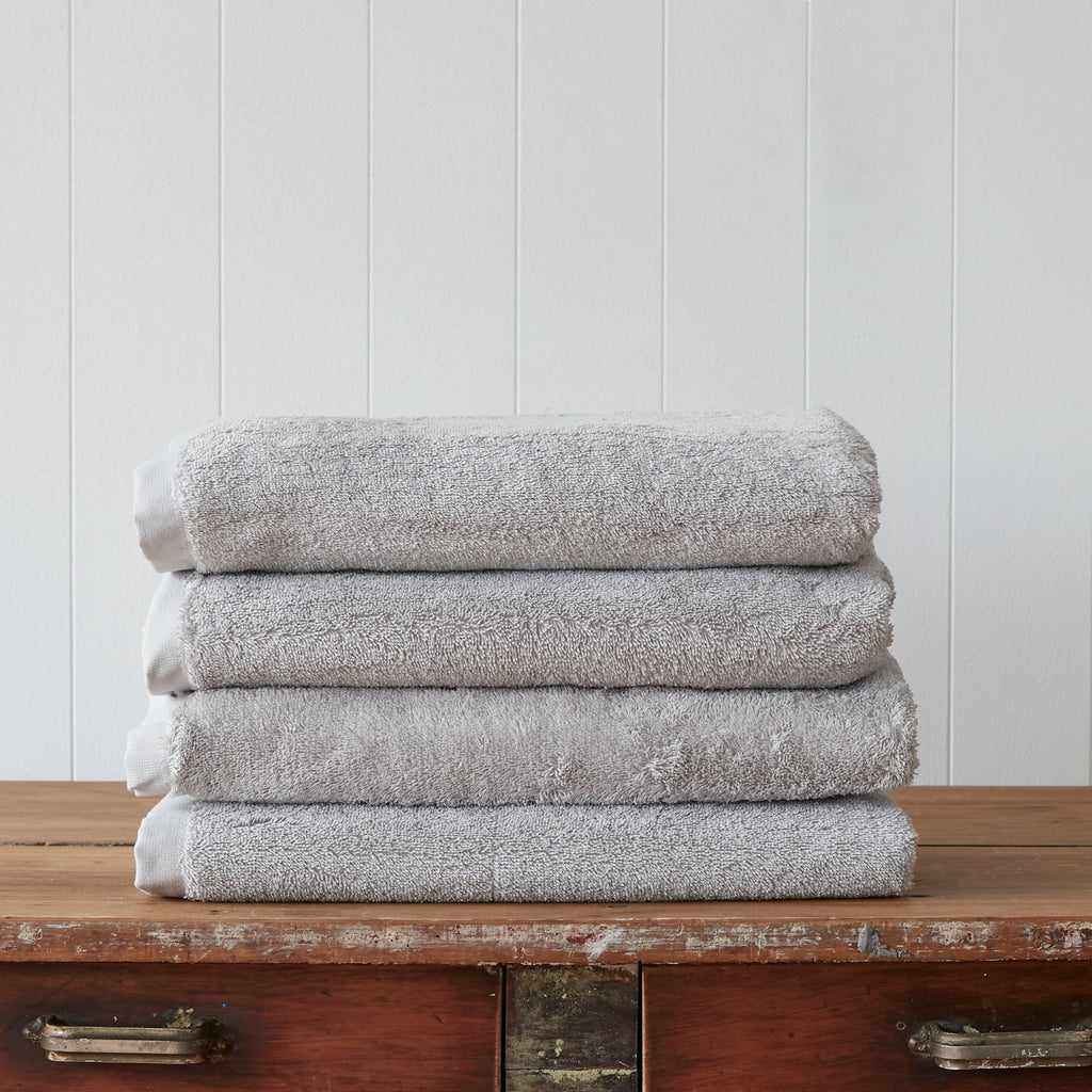 Cool Grey Plush Towel