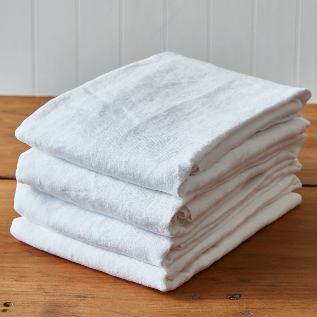 Dreamy White Pillowcase Stack