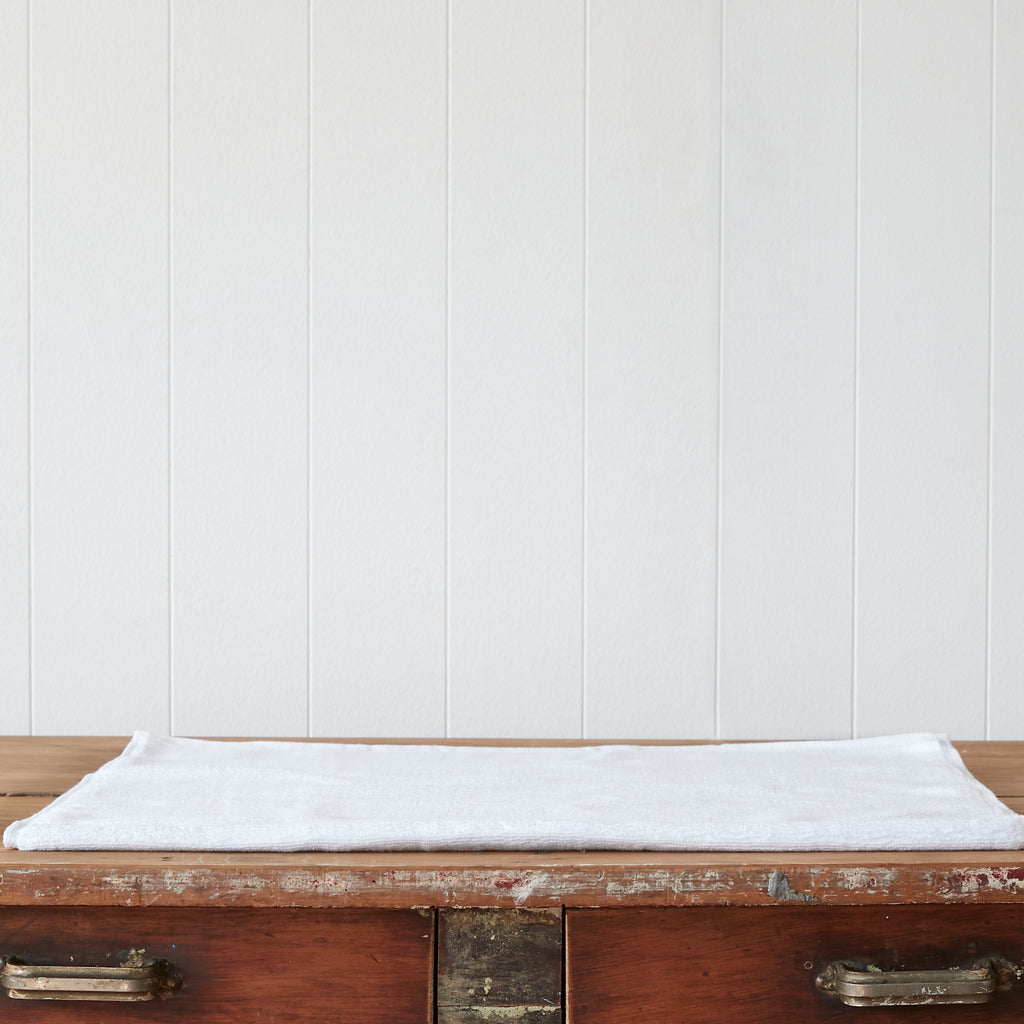 Plush White Bath Mat