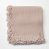 Dusty Rose Linen Blanket