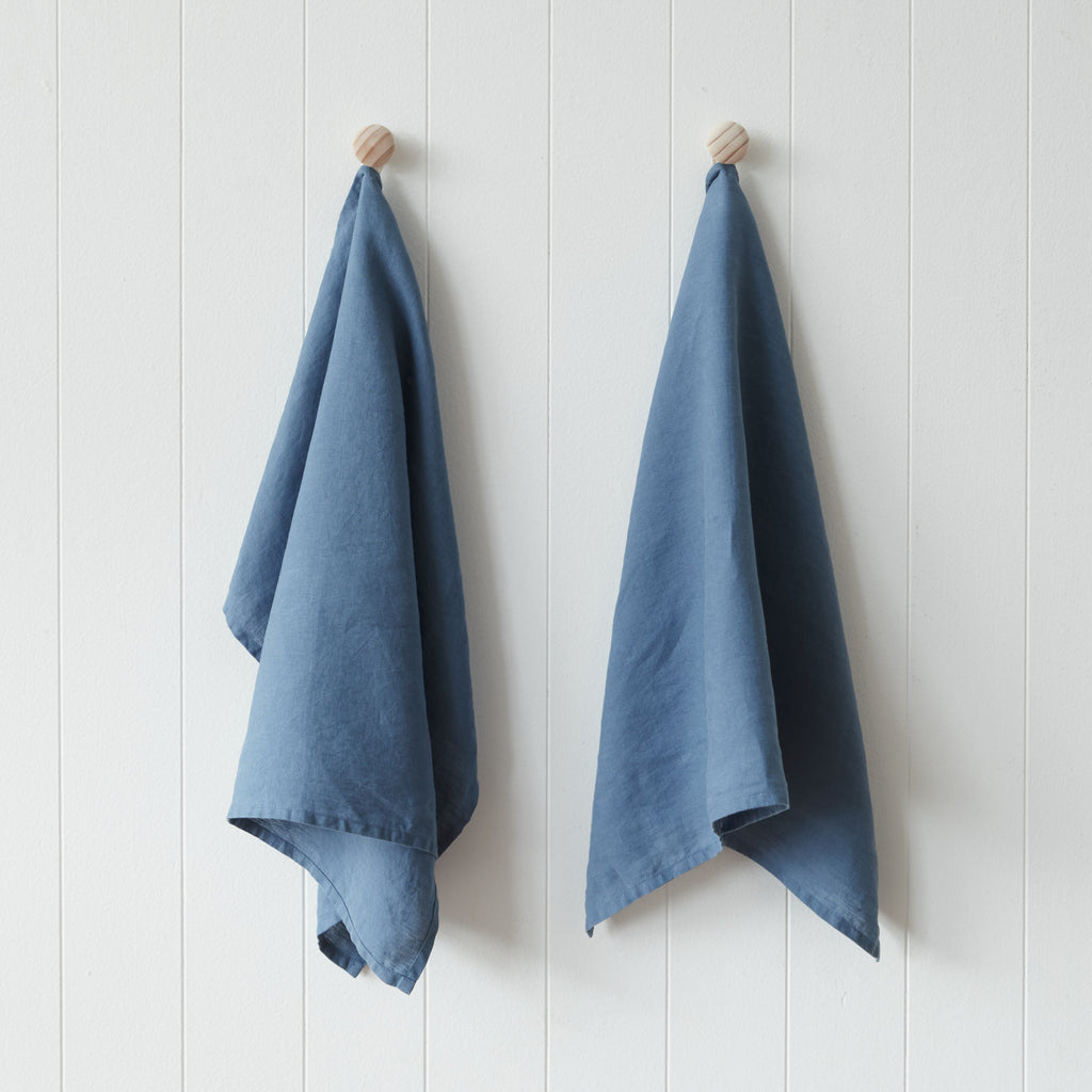 Vintage Denim Blue Tea Towels