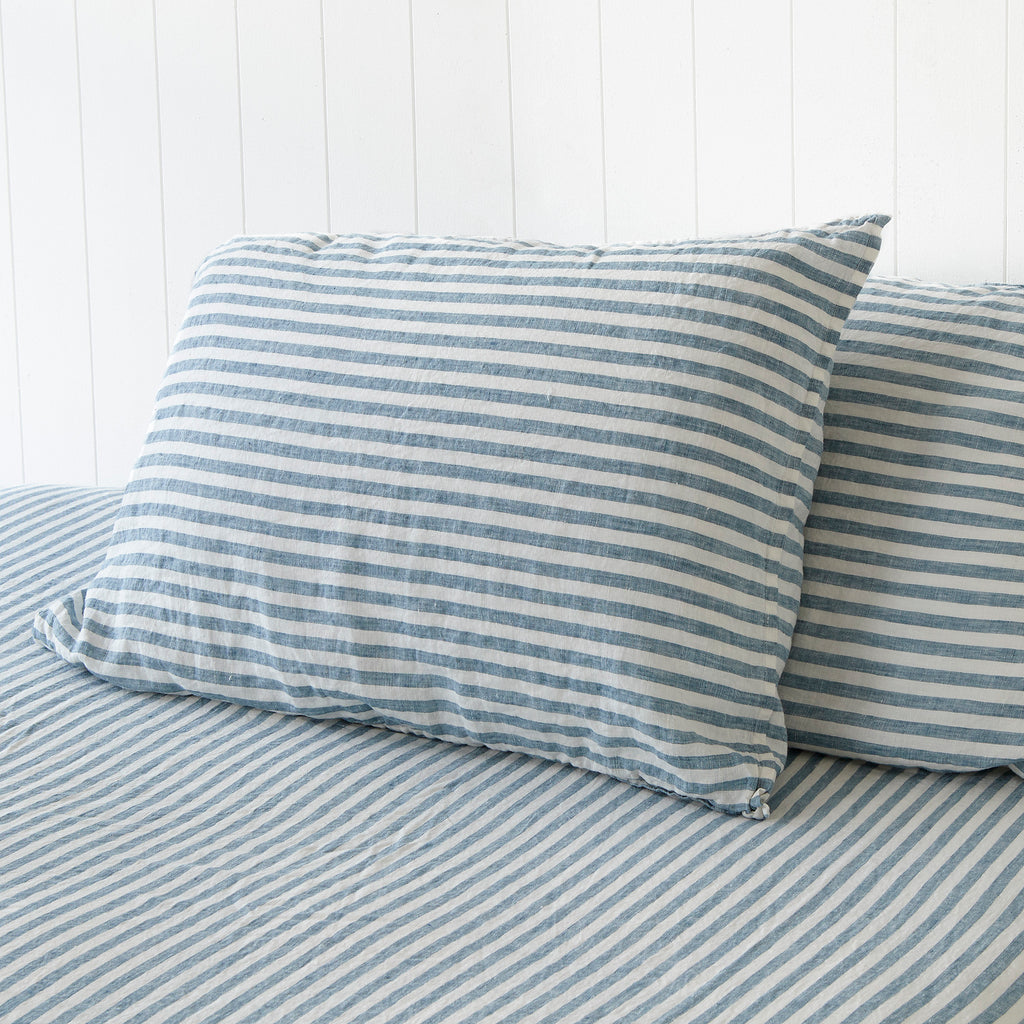 Cape Cod Stripe Pillowcase Pair