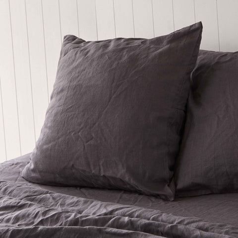 Manhattan Grey European Pillowcases Pair