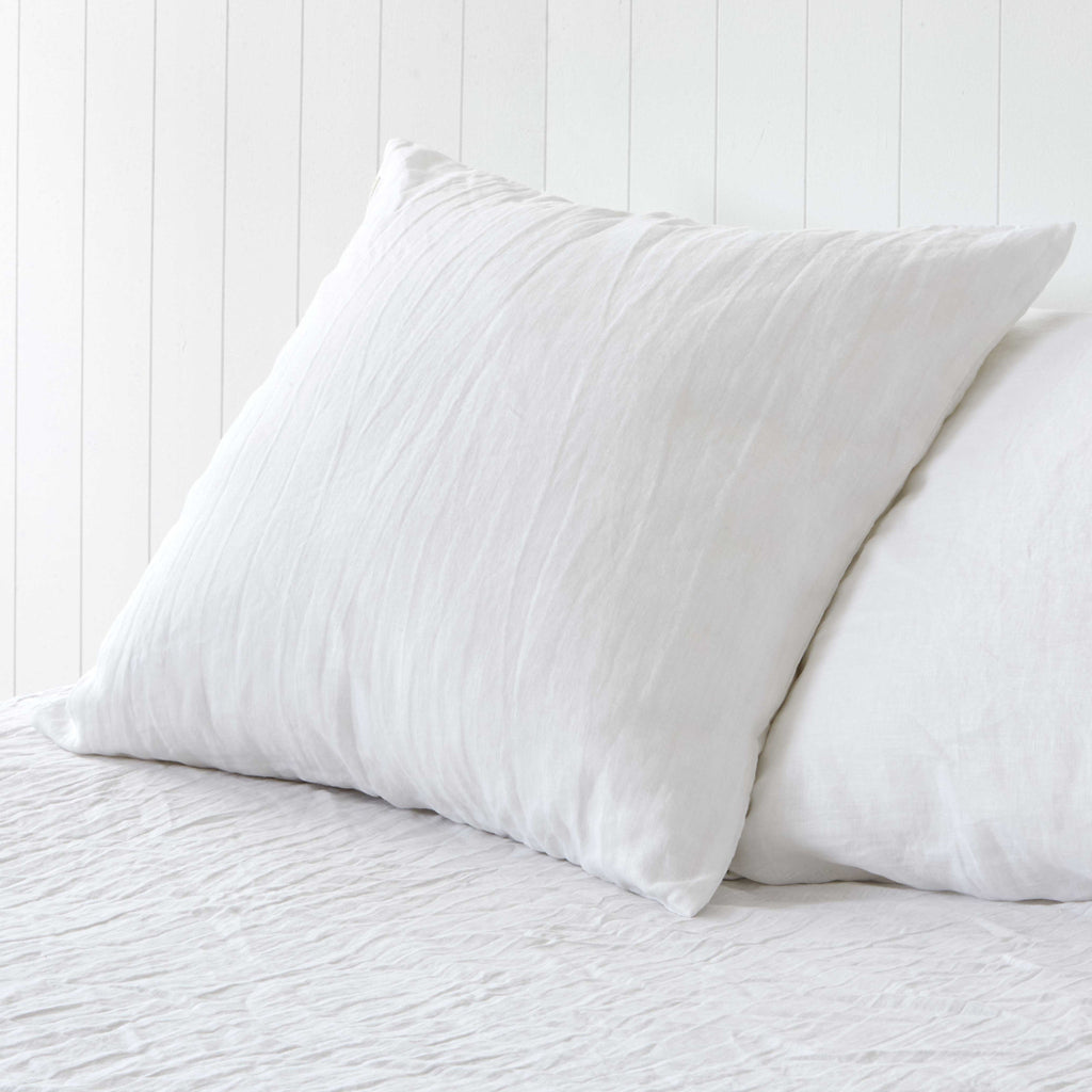 Milkcloud White European Pillowcases Pair
