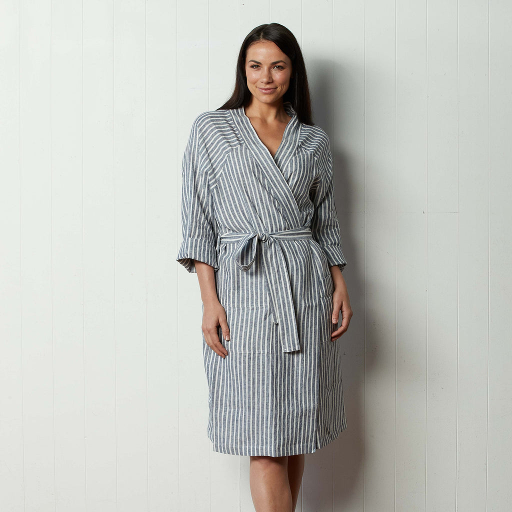 Ocean Stripe Robe