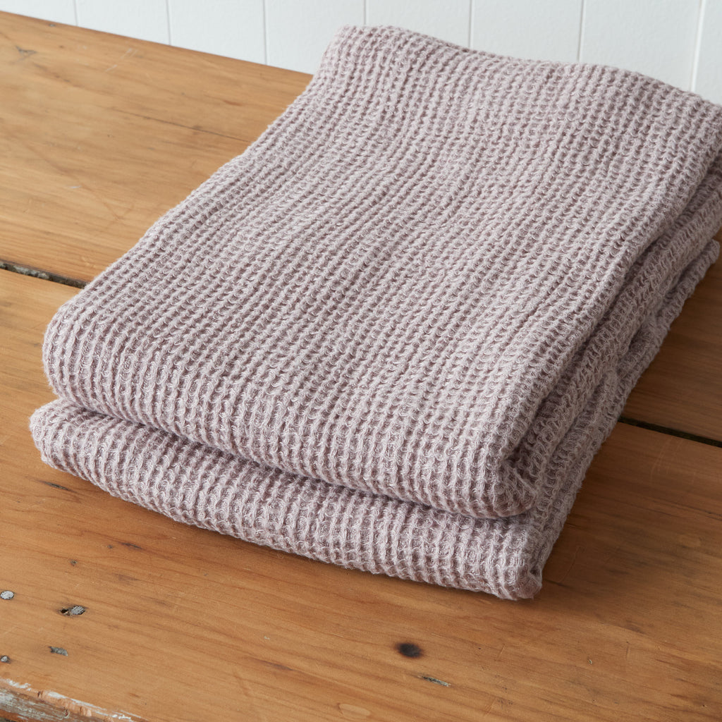 Roses Linen Waffle Towels