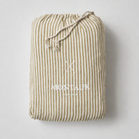 Olive Stripe Fitted Sheet