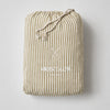 Olive Stripe Fitted Sheet