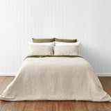 Olive Stripe Quilt Cover