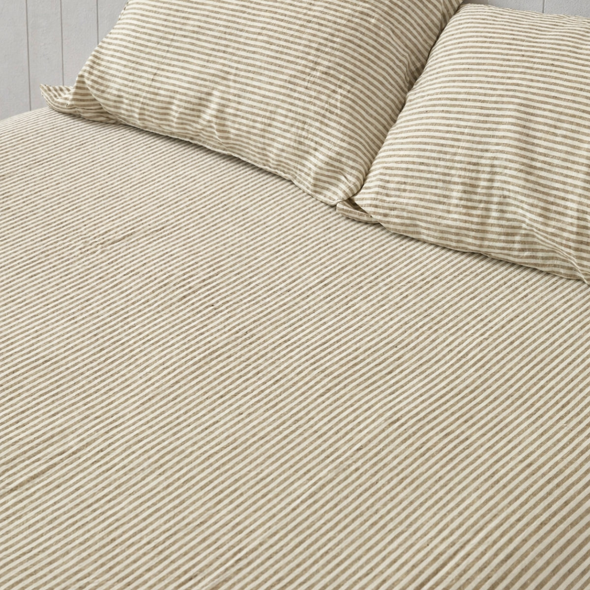 Olive Stripe Fitted Sheet