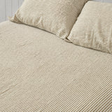 Olive Stripe Fitted Sheet