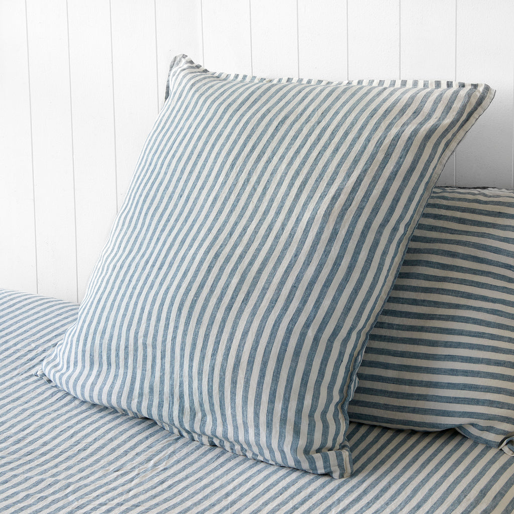 Cape Cod Stripe Euro Pillowcases Pair