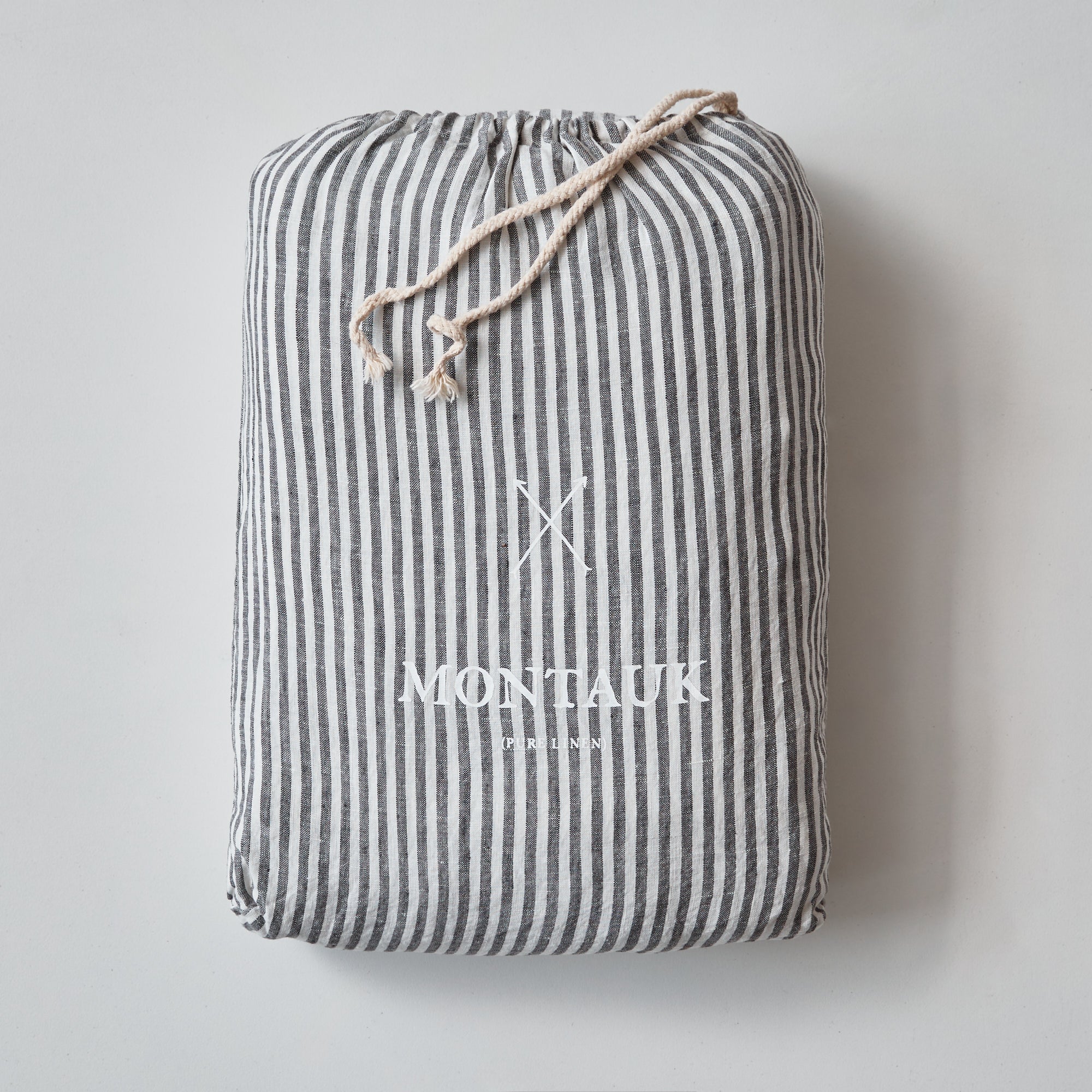 Coal Stripe Sheet Set