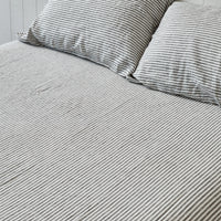 Coal Stripe Sheet Set