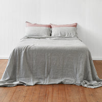 Coal Stripe Flat Sheet