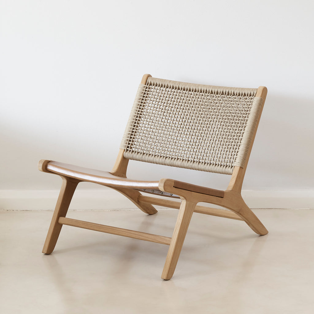 Montauk Rope & Leather Occasional Chair