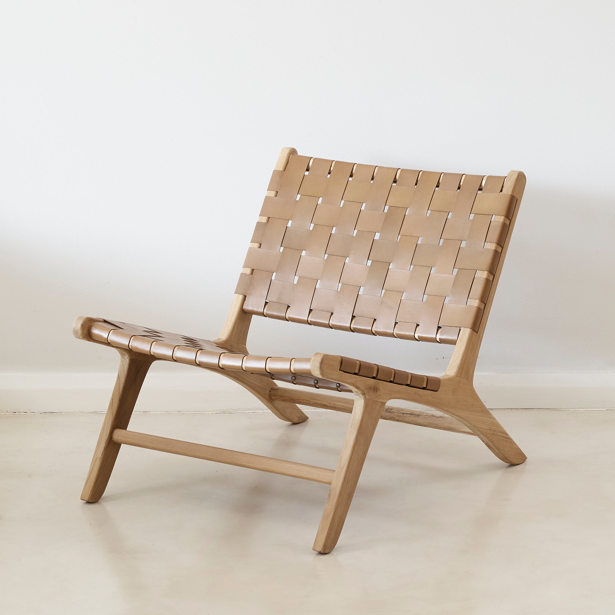Montauk Tan Leather Occasional Chair