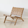 Montauk Tan Leather Occasional Chair