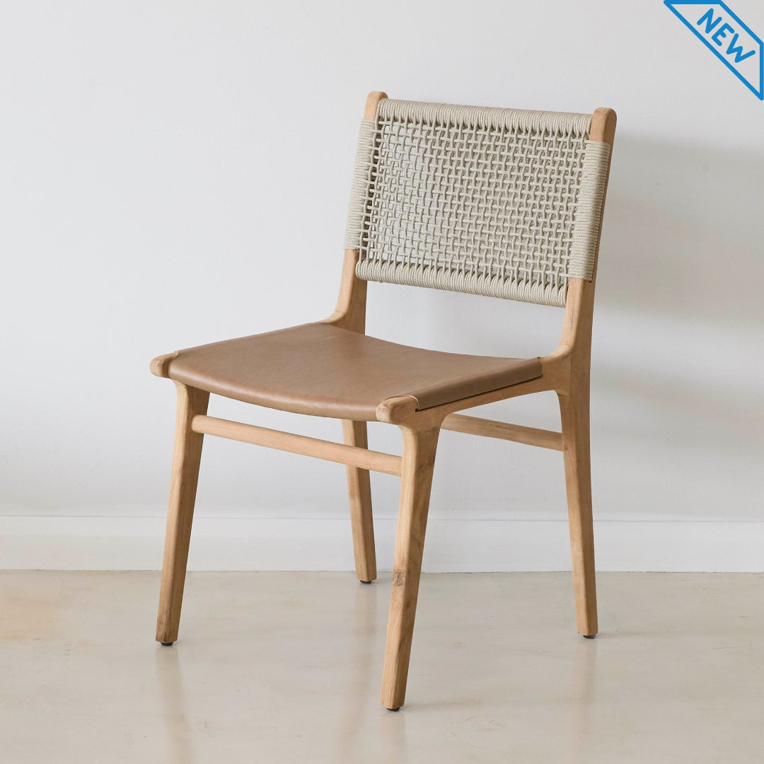 Montauk Rope & Leather Dining Chair