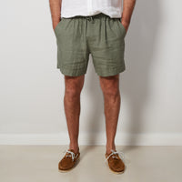 Forest Linen Shorts