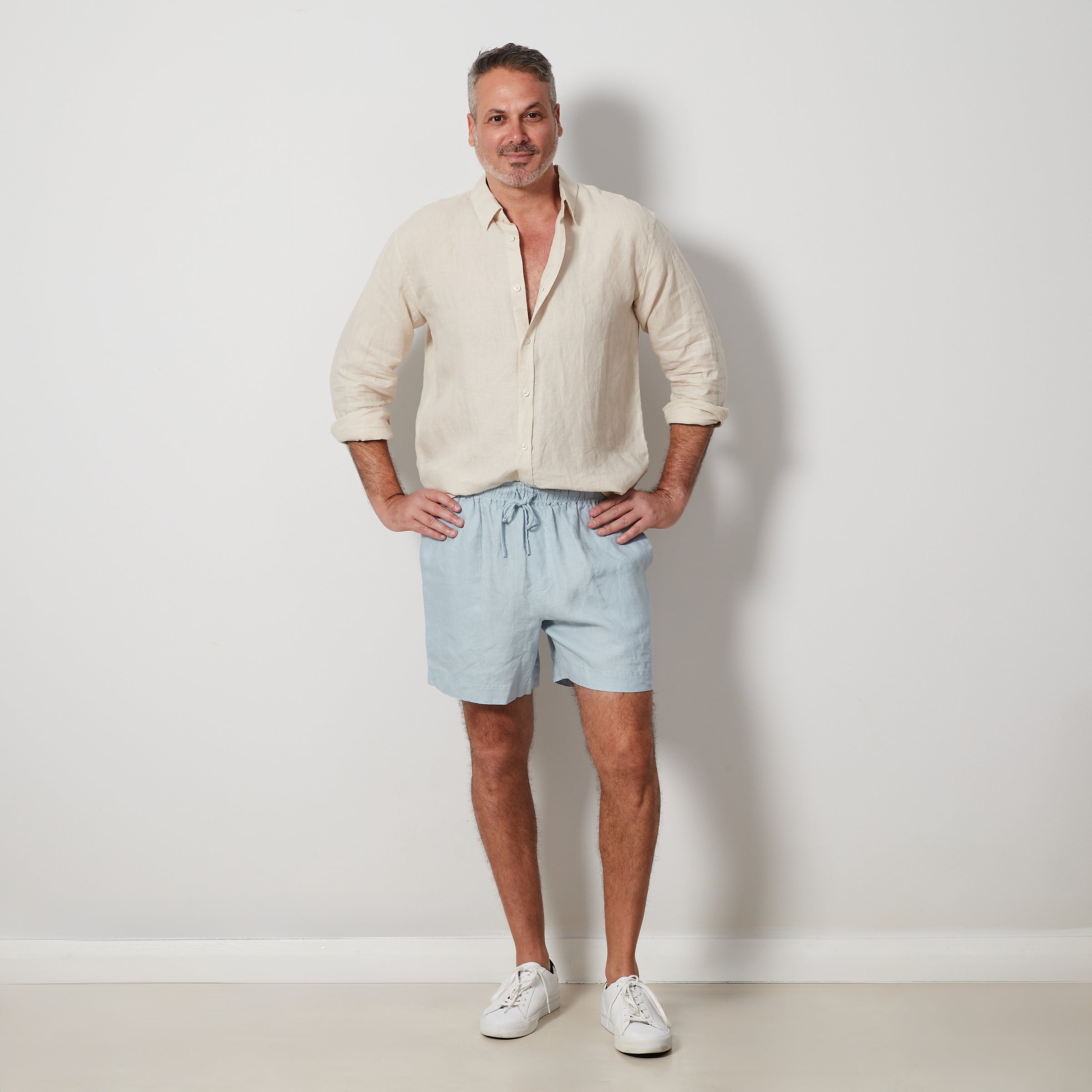Glacier Linen Shorts