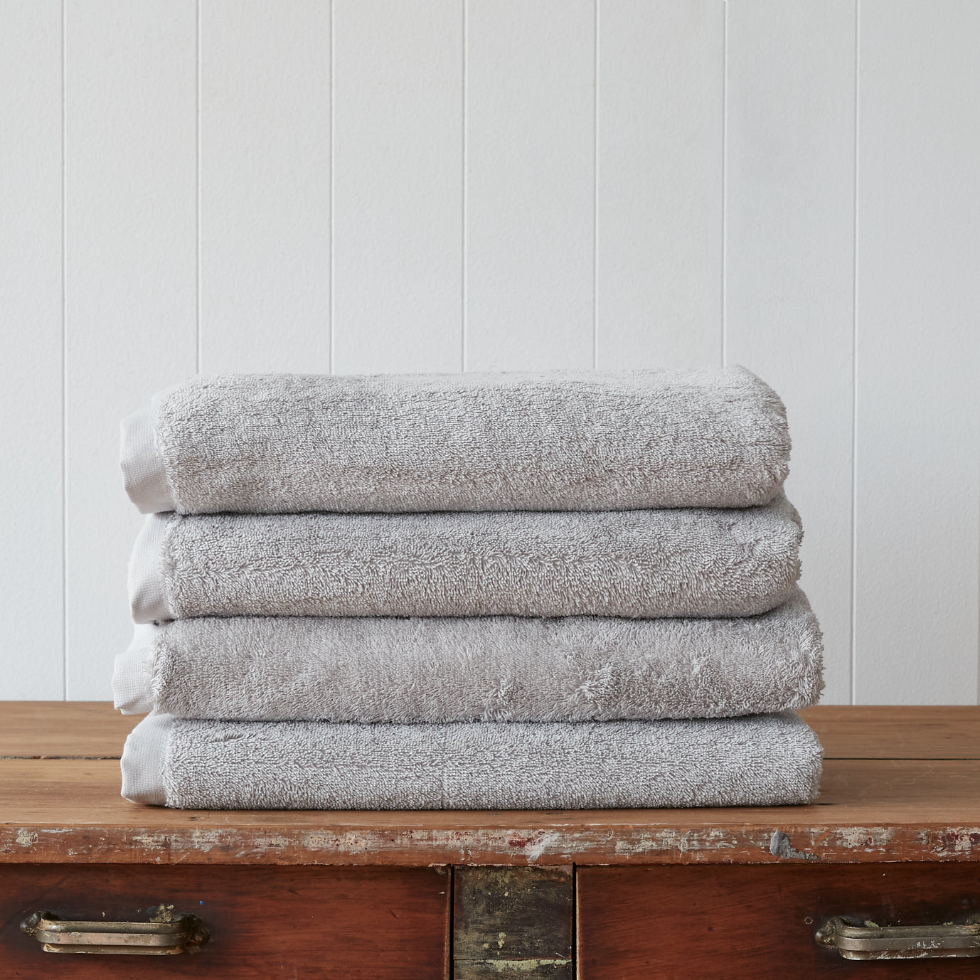 Cool Grey Plush Towel