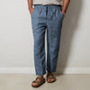 Marine Blue Linen Pants