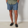 Marine Blue Linen Shorts