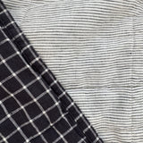 Navy Grid + Pinstripe