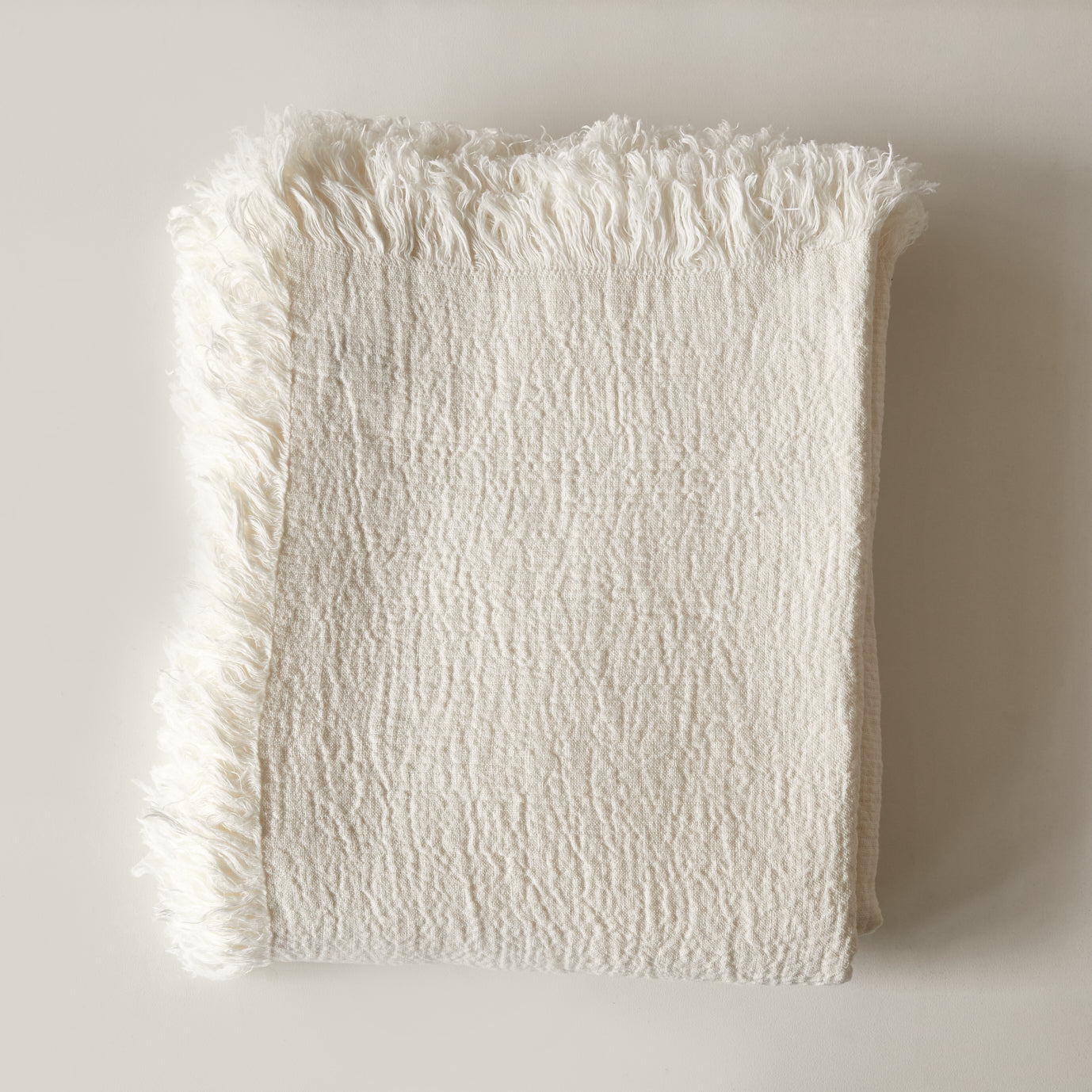Cream Linen Blanket – Montauk