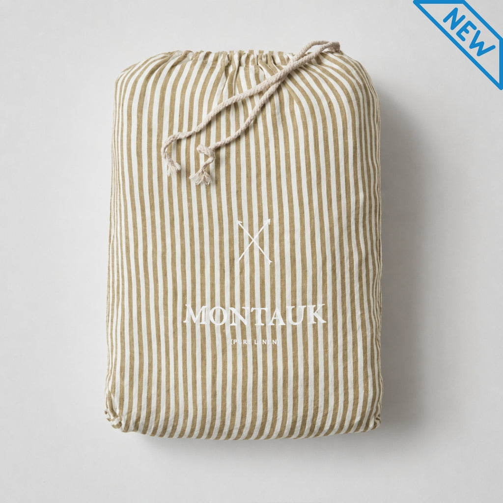 Olive Stripe Sheet Set