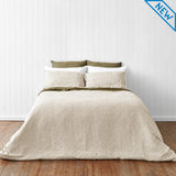Olive Stripe Quilt Cover