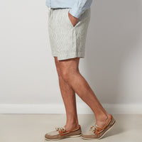 Pinstripe Linen Shorts