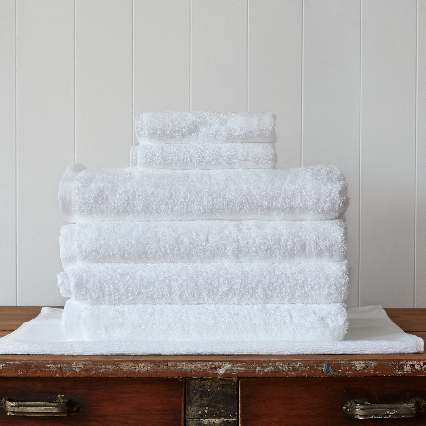 Plush White Stack