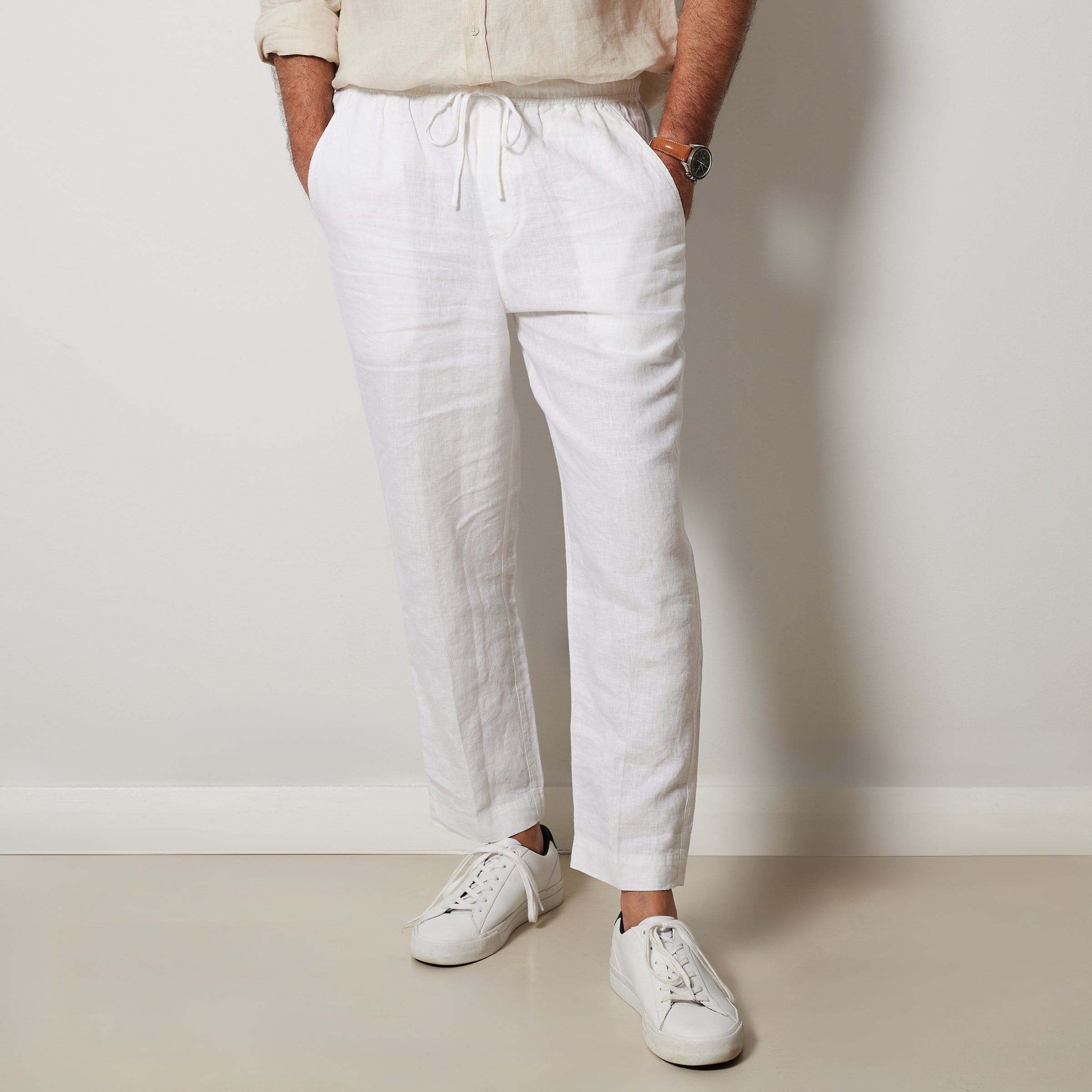 White Linen Pants