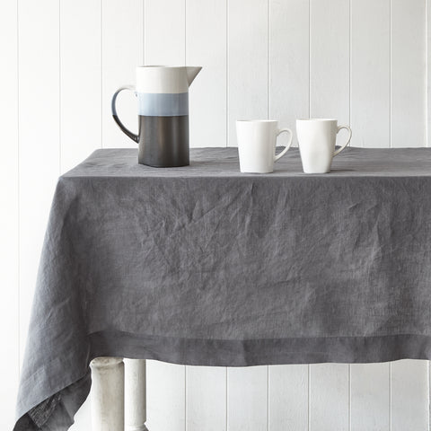 Light Grey Linen Blanket