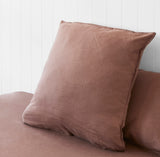 Chocolate European Pillowcases Pair