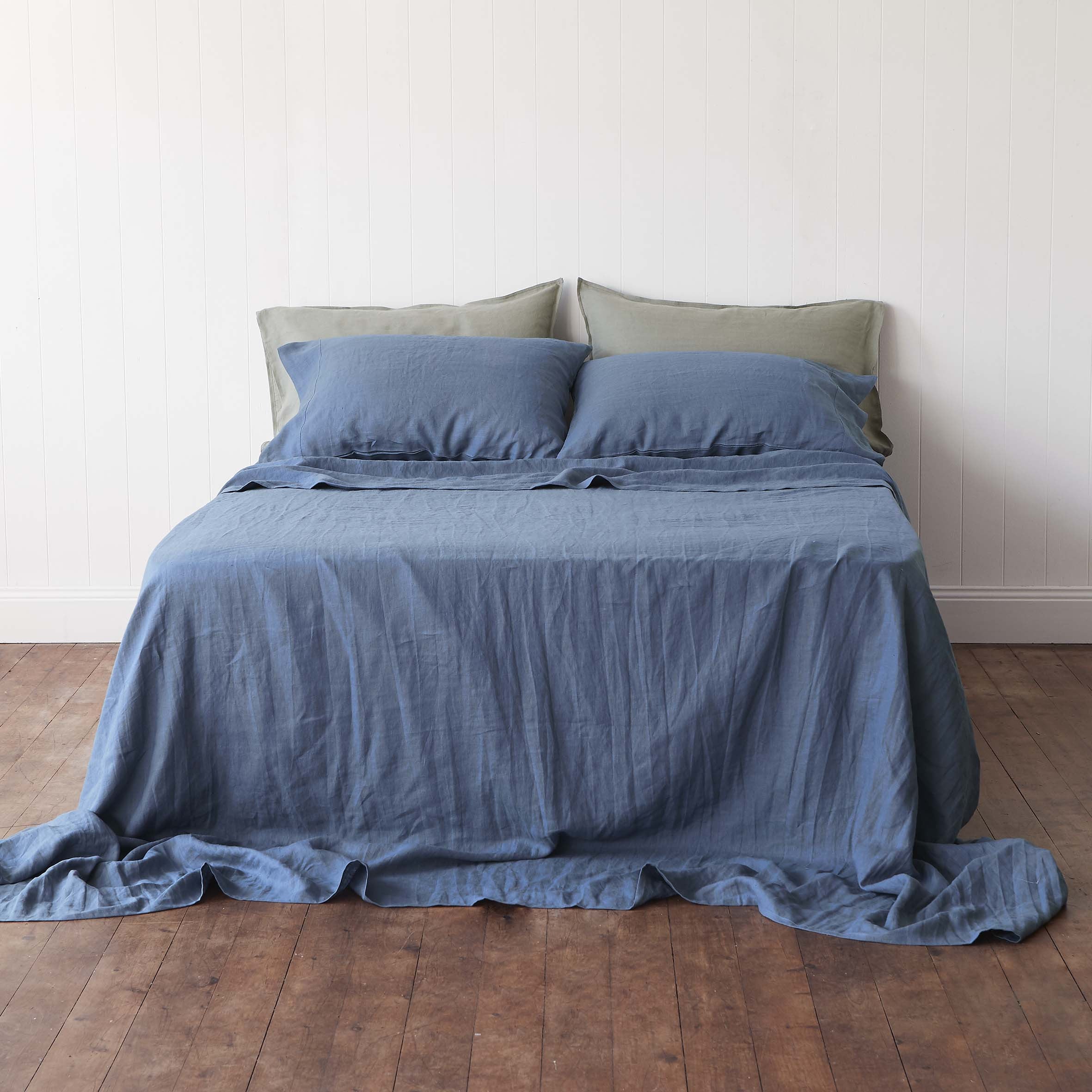 Vintage Denim Blue Sheet Set