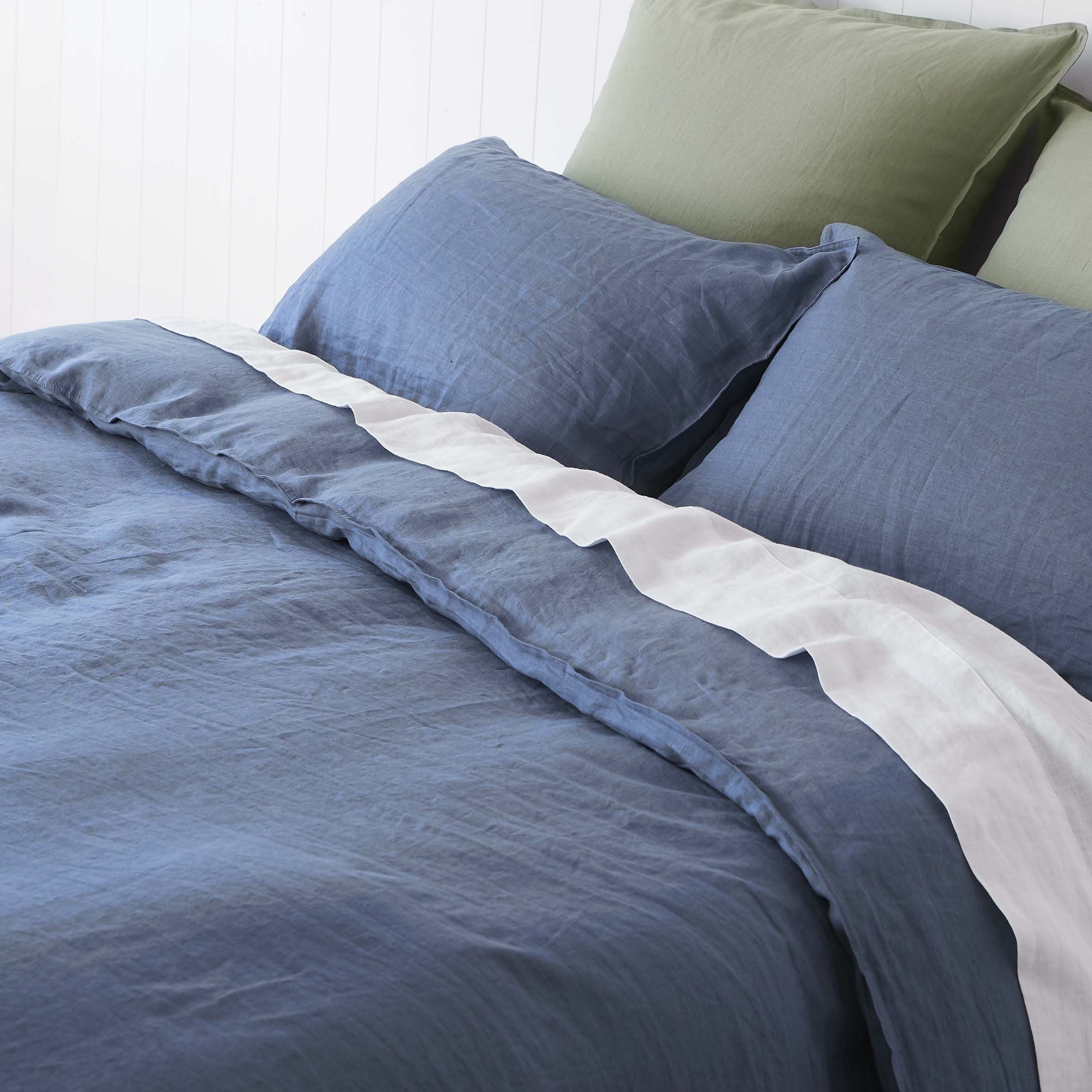 Vintage Denim Blue Quilt Cover