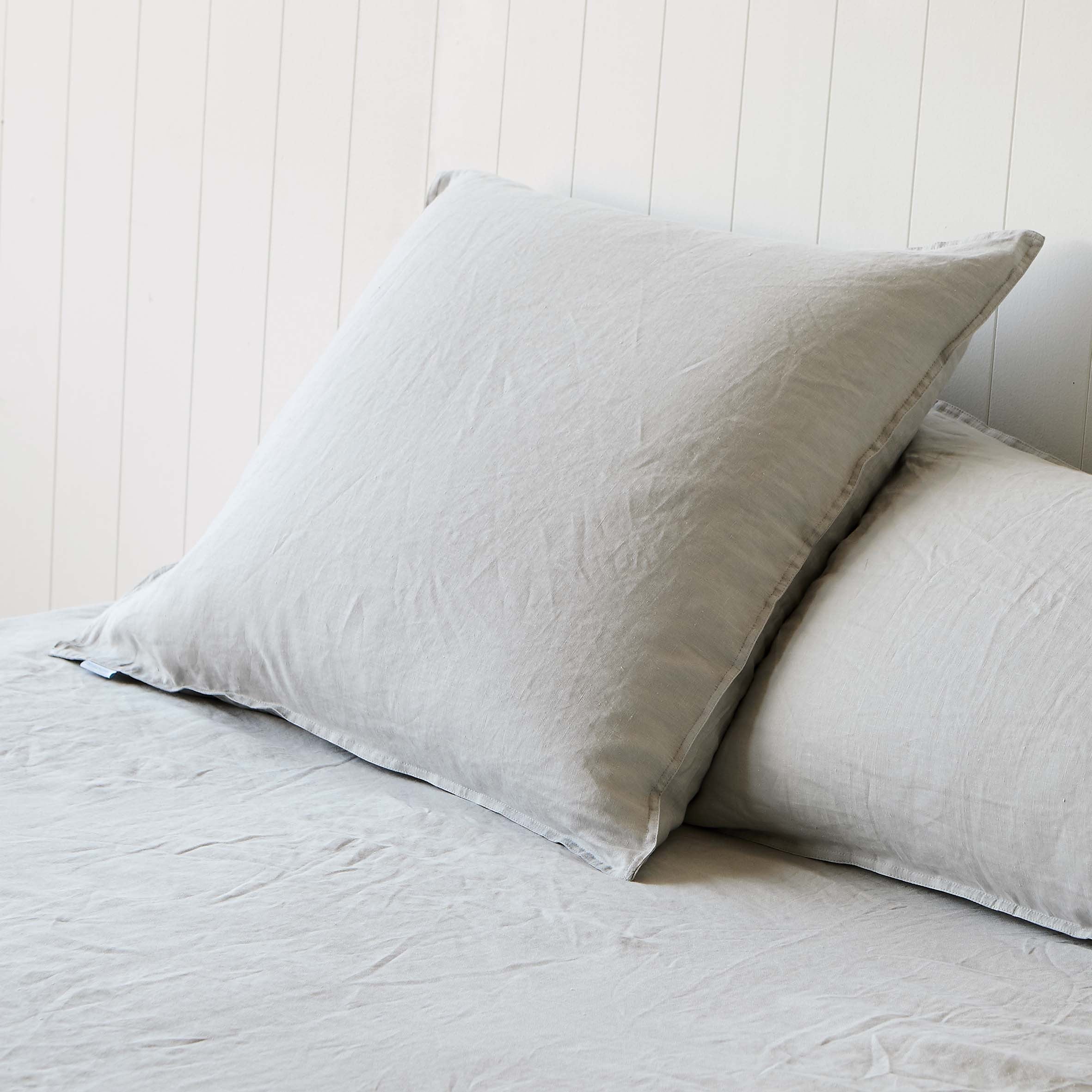 Manhattan Grey Euro Pillowcases Pair