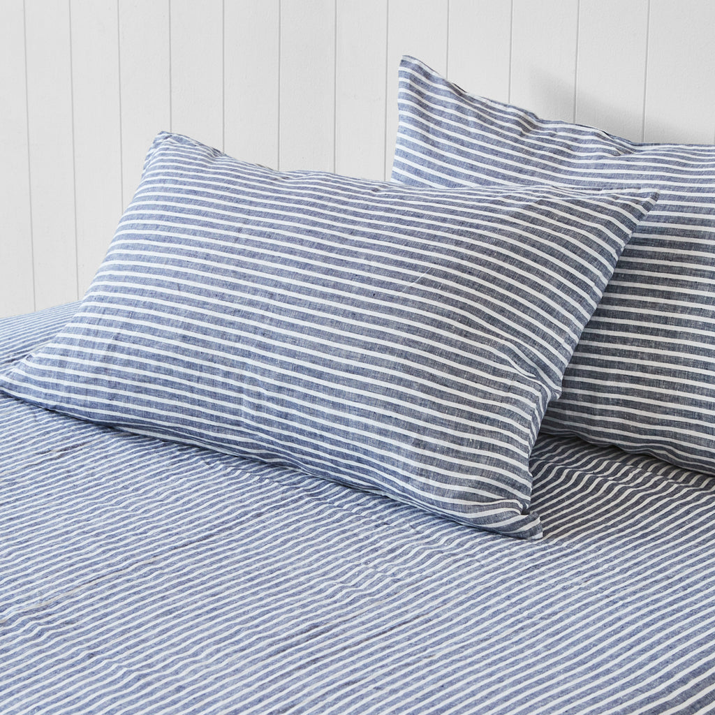 Ocean Stripe Pillowcase Pair