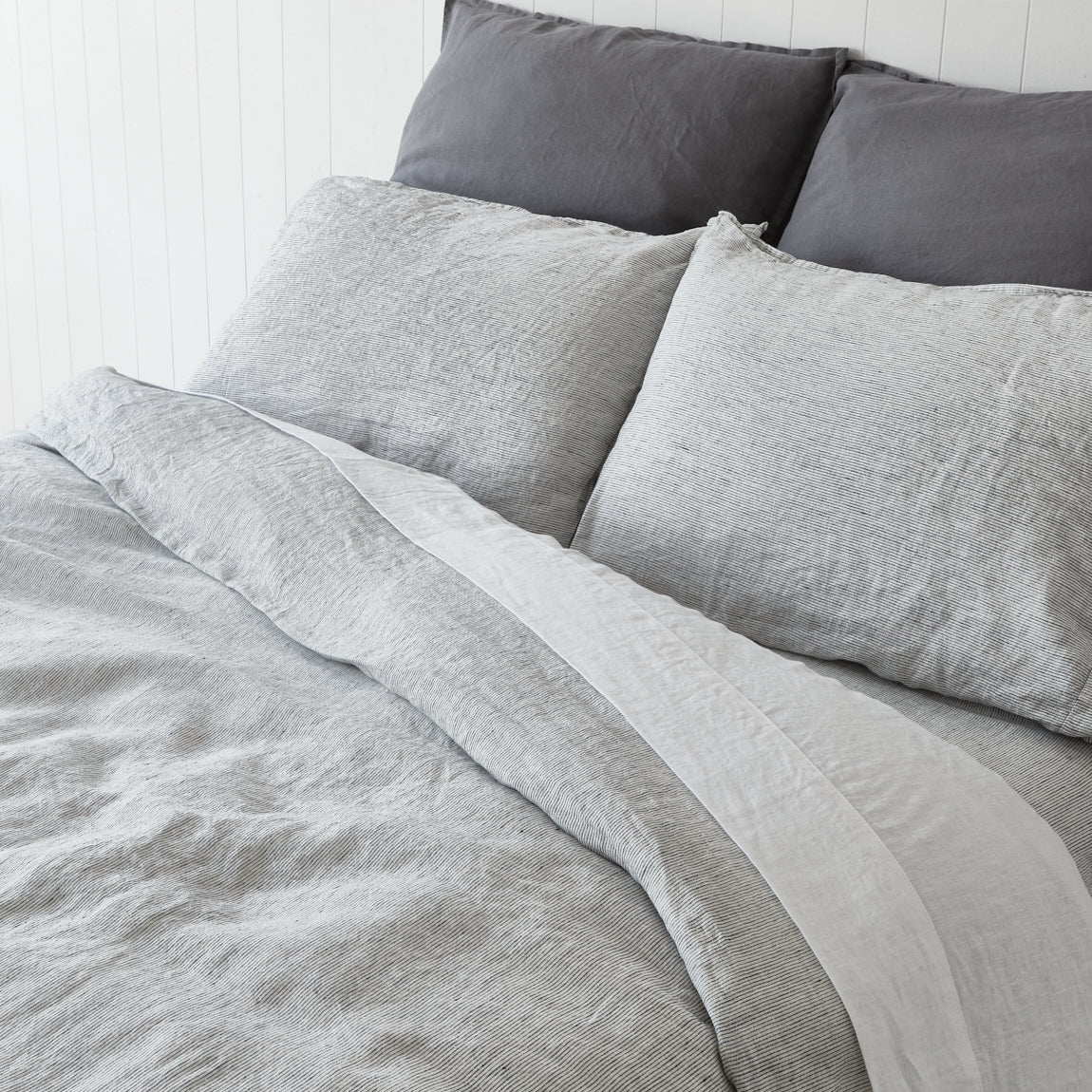 Pinstripe Quilt Cover Montauk