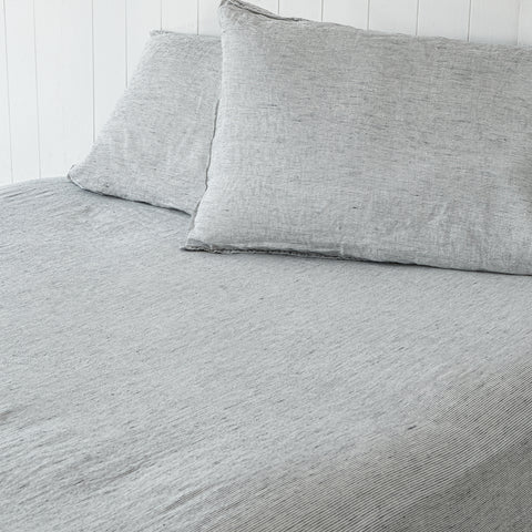 Light Grey Linen Blanket