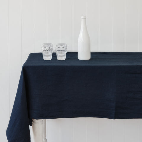 Vintage Denim Blue Table Cloth